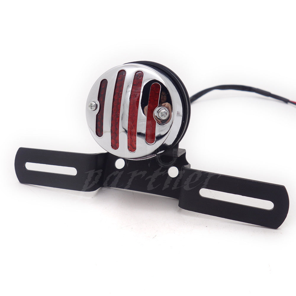 Grill LED Rear Tail Brake Stop Light Lamp for Harley Chopper Touring ATV Custom Q