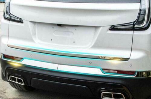 21-23 for Cadillac XT4 Chrome steel Rear Bumper Strip Protector Cover Trim 3Pc n
