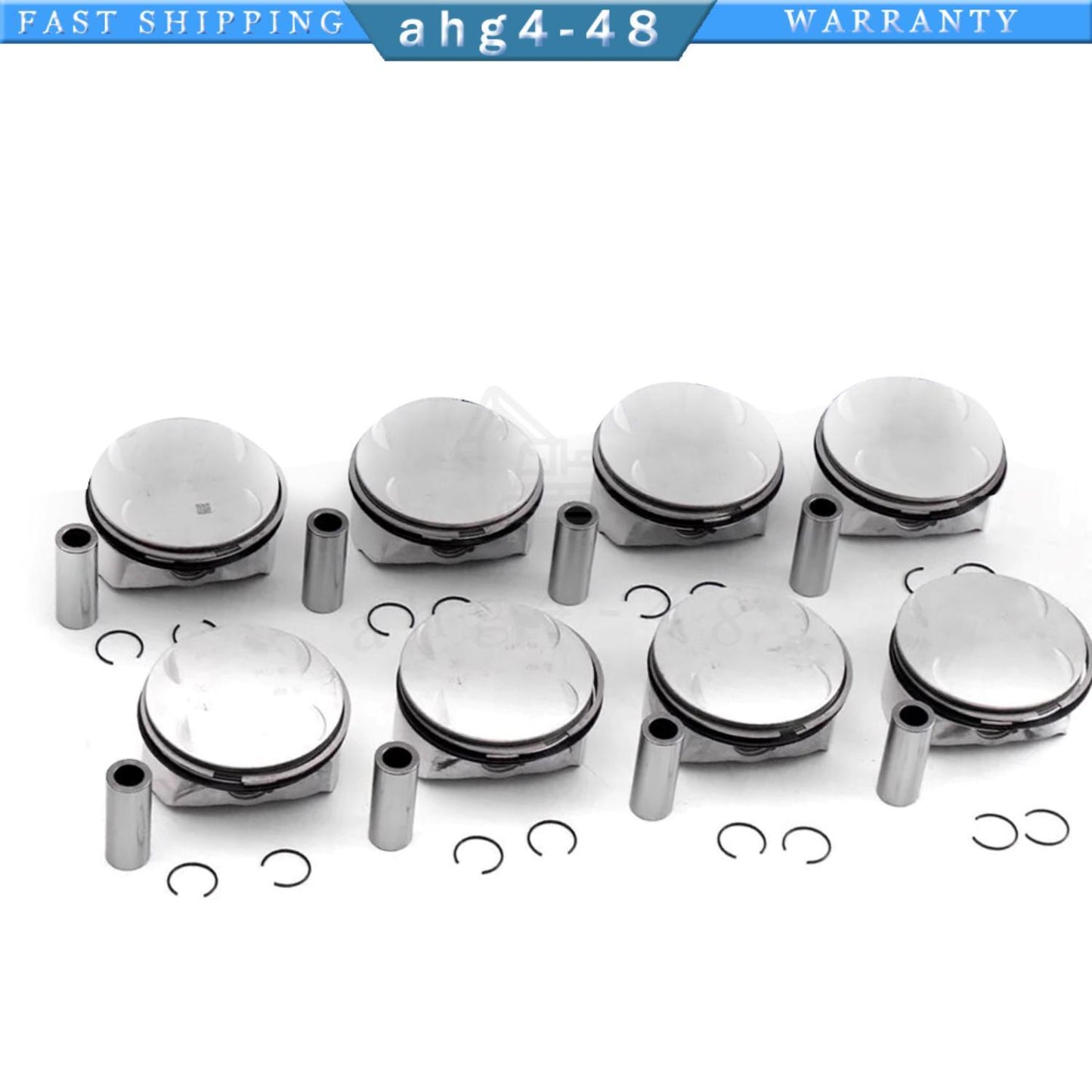8-Piece Piston Ring Set for M273 GL550 E500 S550 W212 W221 5.5 V8