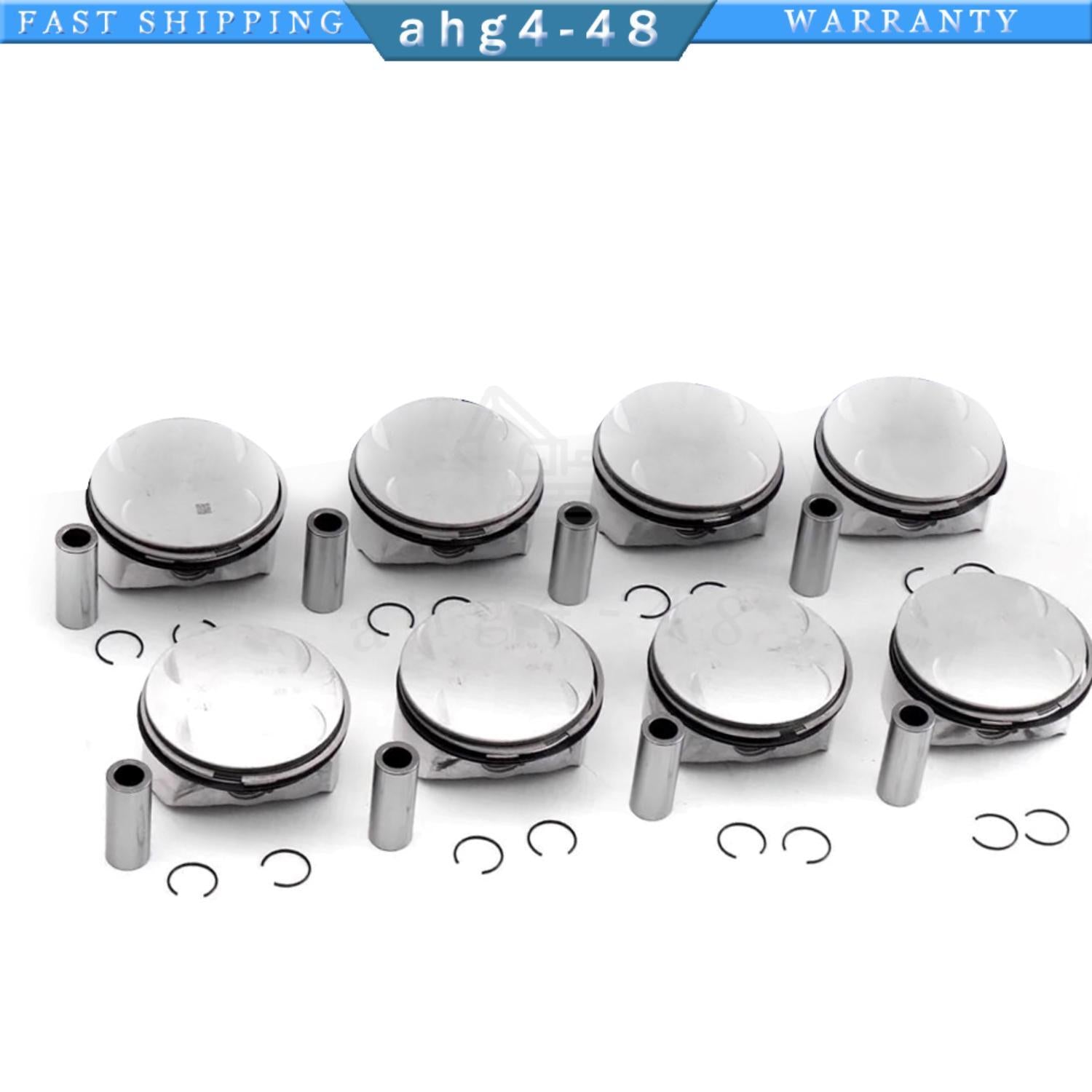 8-Piece Piston Ring Set for M273 GL550 E500 S550 W212 W221 5.5 V8