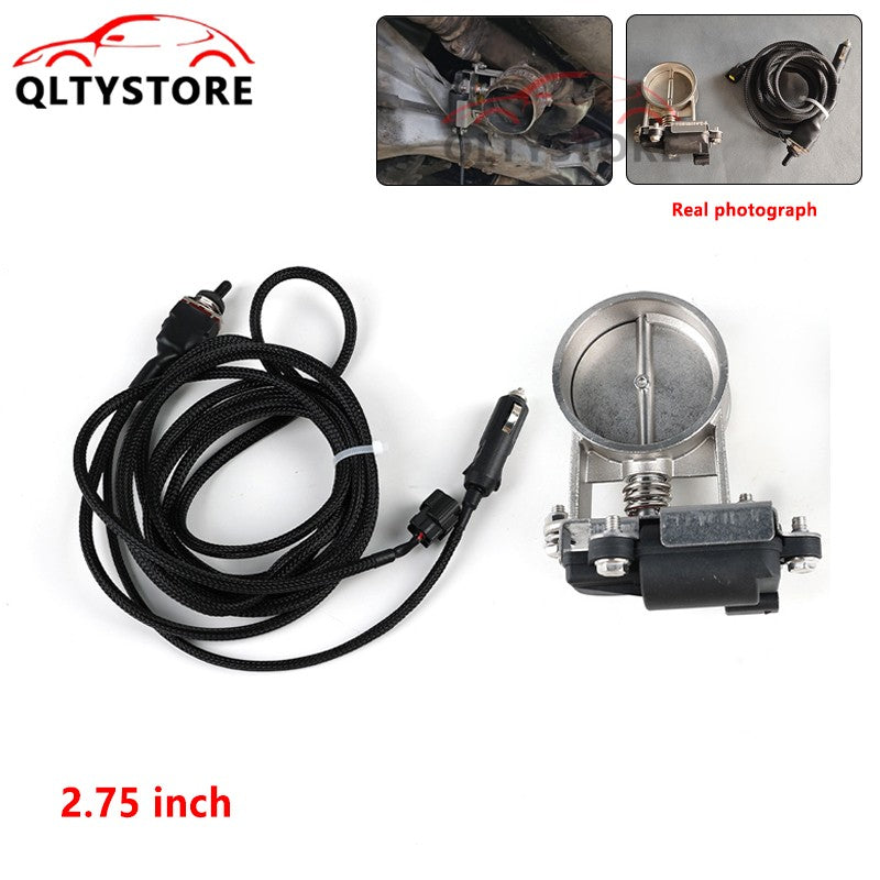 2.75in Electric Exhaust Control Valve Low Pressure For Exhaust Catback Downpipe Q