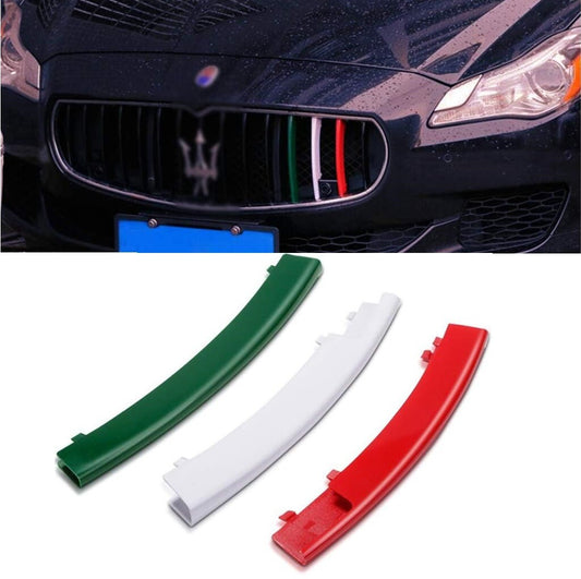 for Maserati Quattroporte 2013-2016 M-Three Color Front Grille Cover Trim 3pcs
