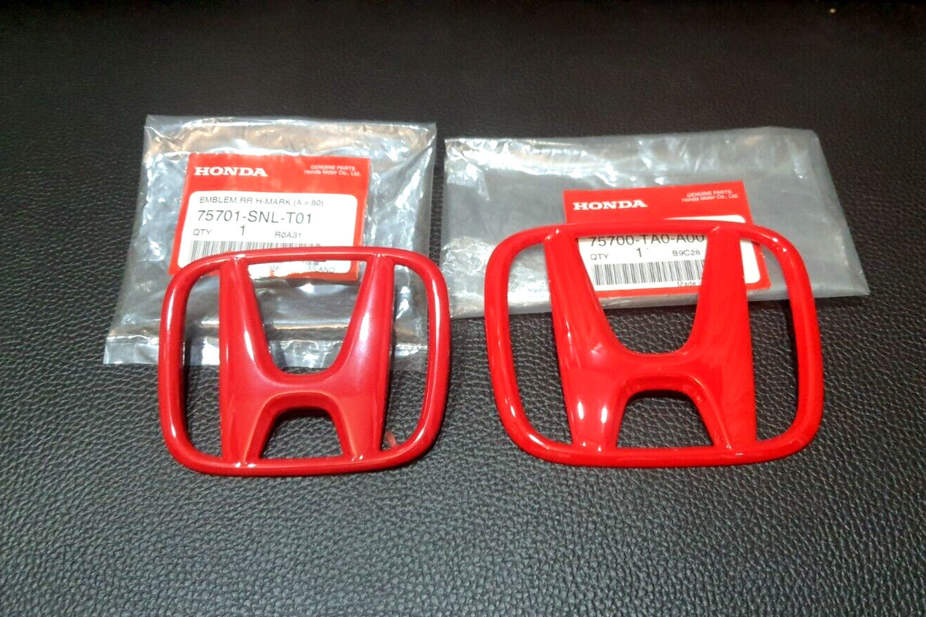 One double H FD red logo embroidered badge is suitable for Honda for Civic FD 2006-2011