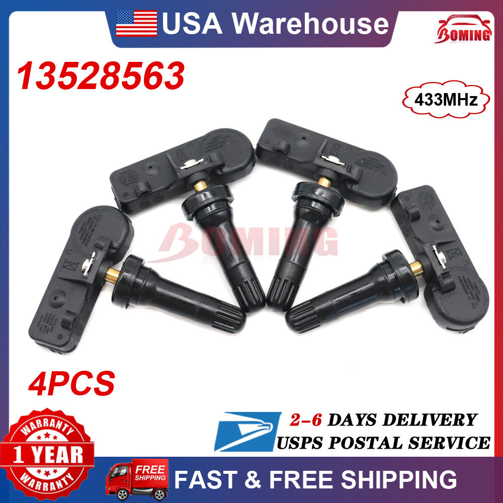 4X 13528563 TIRE TPMS PRESSURE SENSORS For GM for Sierra Silverado 2500 2019-2023 US