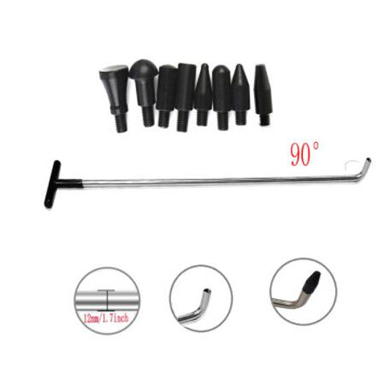 Car Crowbar Paintless Dent Repair Tool Kit Paintless Dent Repair Rods,Hook Tools v