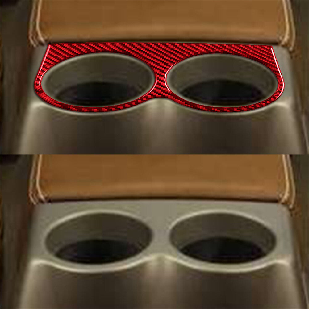 Red Carbon Fiber Interior Radio With CD Cover Trim For F150 FX4 2004-2008 B v
