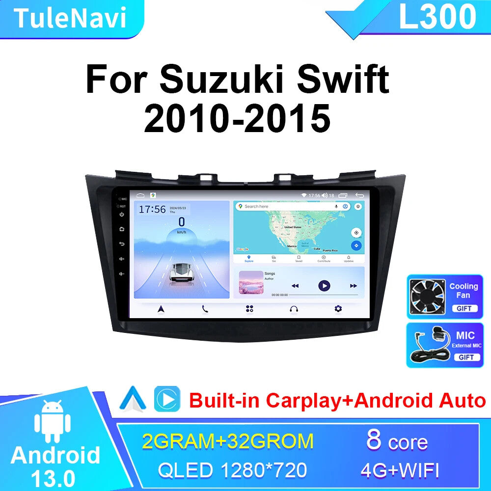 for SUZUKI Swift4 for Swift 4 2010-2015 Stereo CarPlay Car Radio GPS Player Screen