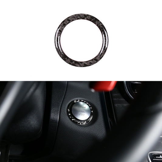 Carbon fiber engine start stop cover trim suitable for Mercedes-Benz C-Class GLC-Class 2015-19