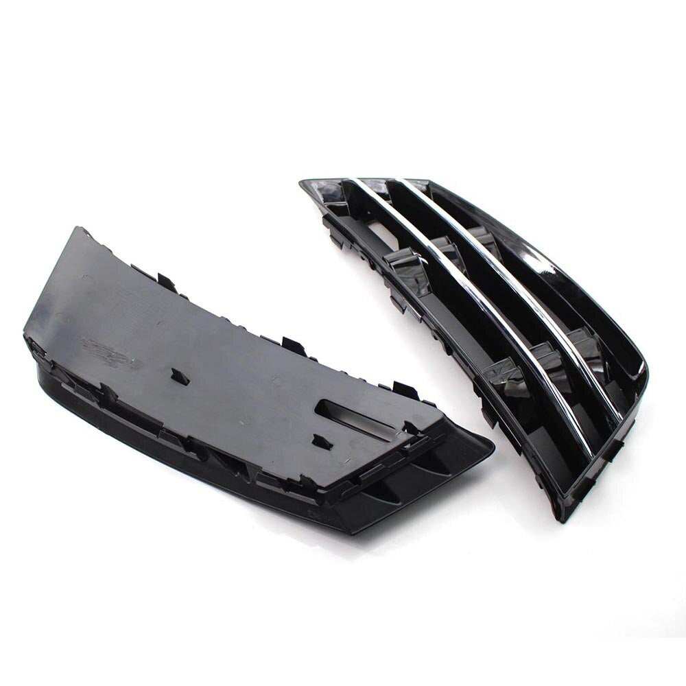 Car Right Front Bumper Fog Light Lamp Grilles for Audi A4 B9 2016-2018