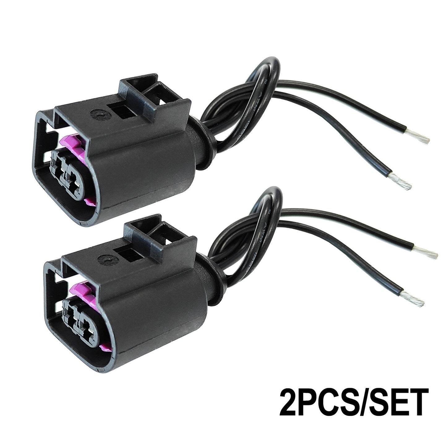 2x Alternator Connector 2P Fuel Injector Plug Socket for AUDI for VW for SKODA 4D0971992 Q