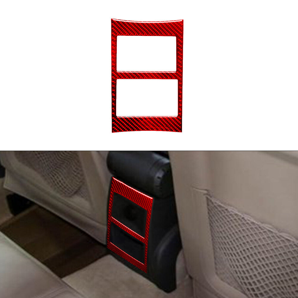 Red Carbon Fiber Radio Console Surround Trim for Dodge Durango 2014-2020 Type B v