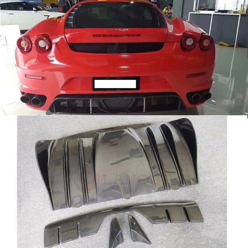 Carbon fiber rear diffuser bumper lip replacement part for Ferrari F430 (2004-09-)