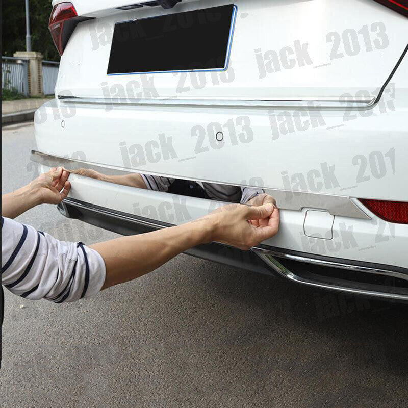 for Volkswagen for Jetta 2019-2022 Steel Rear Bumper Strip Protector Cover Trim