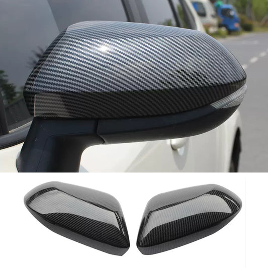 2X Carbon Fiber Look Door Rearview Mirror Cover Trim for Toyota for Corolla 19-2024