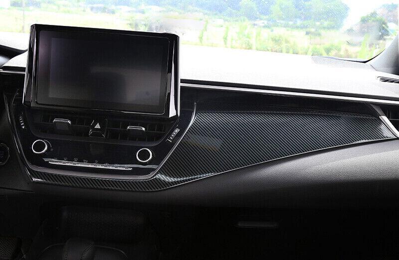 for Toyota for Corolla 2020-2023 Steel Carbon Fiber Center Console Dash Panel Trim