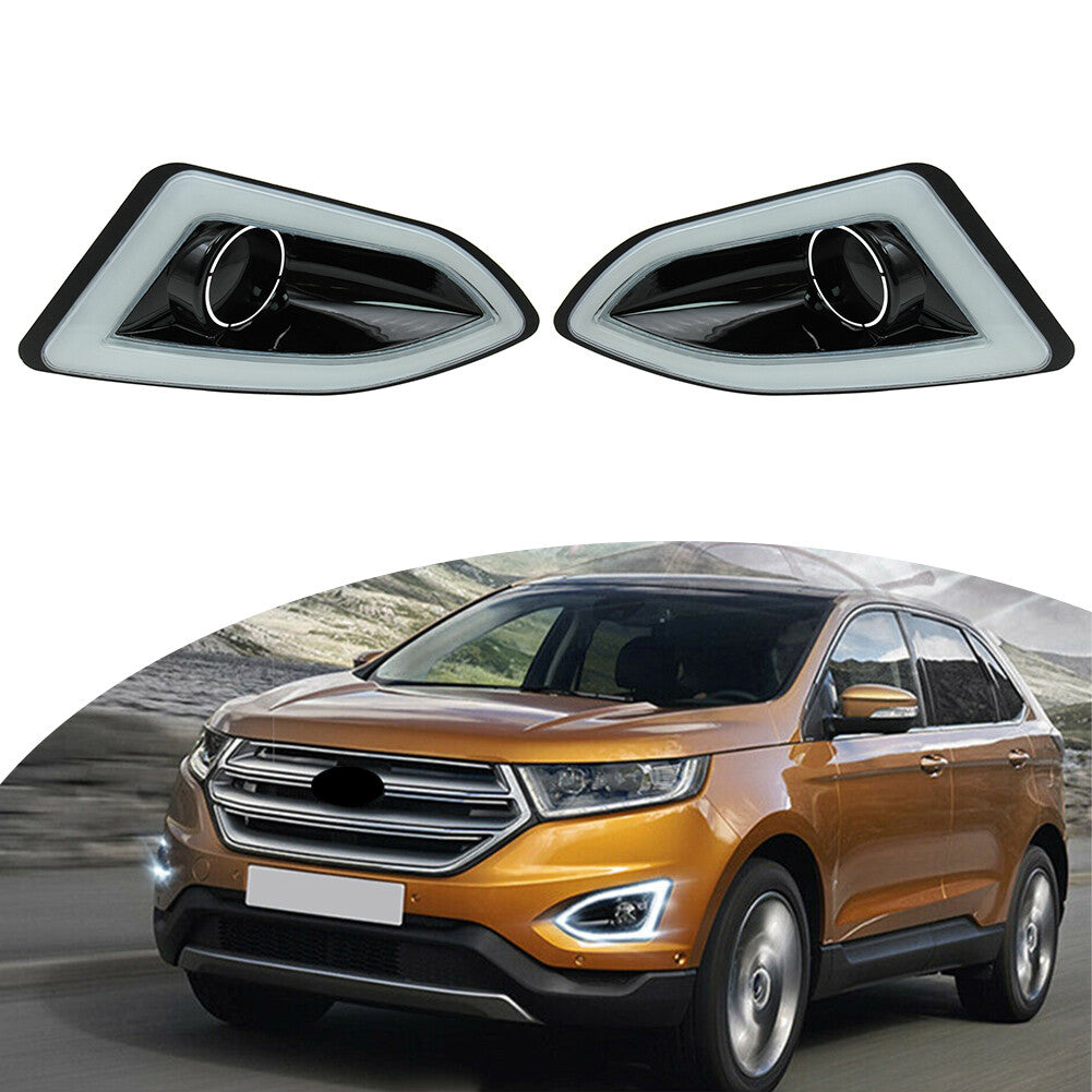 LED Daytime Running Lights DRL Daylight Lamp Fog Light for Ford Edge 2015-2018