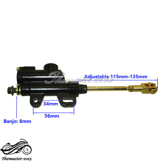 8mm Rear Brake Master Cylinder Pump For Pit Dirt Bike ATV Quad Q