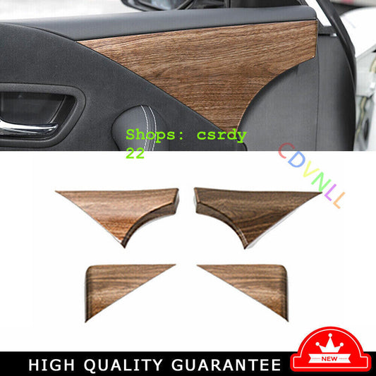 Inner Door Panel Strip Cover Trim 4X for Nissan Armada Y62 2017-2020 Wood Grain