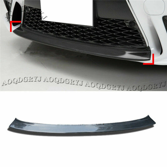 Real Carbon Fiber Front Bumper Spoiler lip Trim for LEXUS IS200t/250/300 2013-16