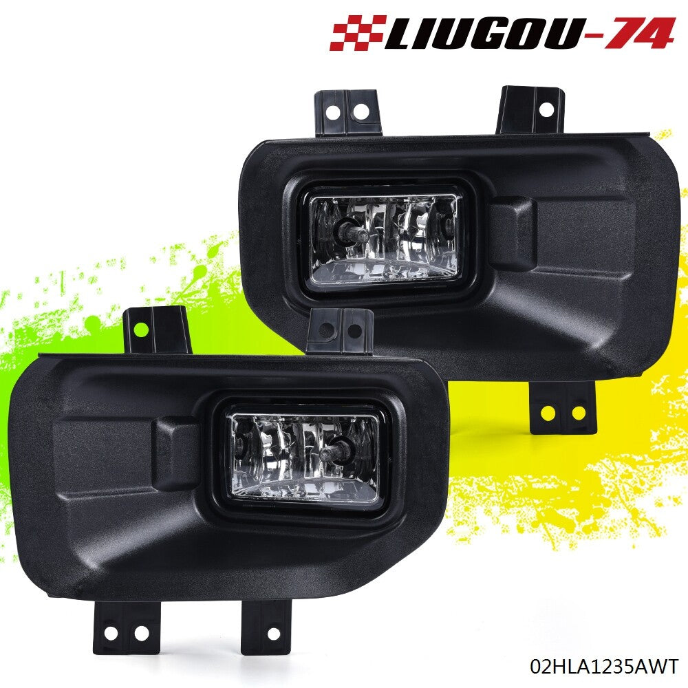 Suitable for 2015-2017 transparent lens front bumper fog lights driving lights- v