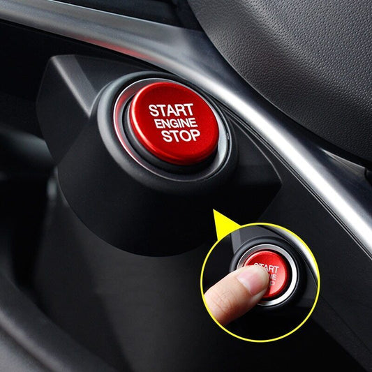 Car sticker start stop engine button cover case for Alfa Romeo Giulia for Stelvio