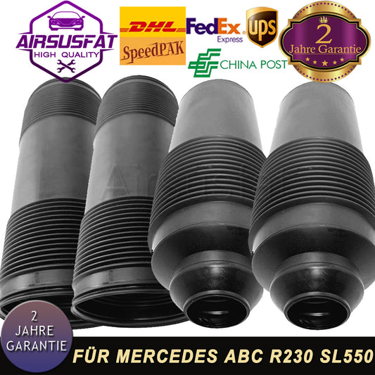 4x for Mercedes R230 SL600 front rear ABC hydraulic brace dust cover
