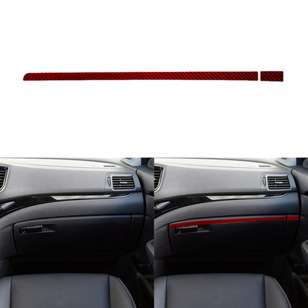 Red Carbon Fiber for Co -pilot Dashboard Cover Trim for Honda Ridgeline 2017-2020