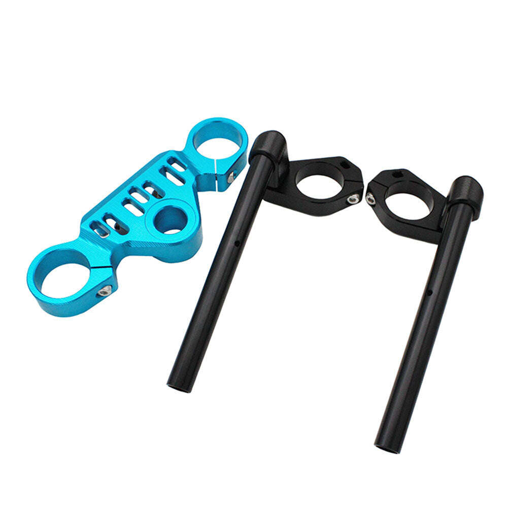 Motorcycle Clip-Ons Handlebar Handle Bar Clip Ons For CF-MOTO 450SR 2023+ Blue Q