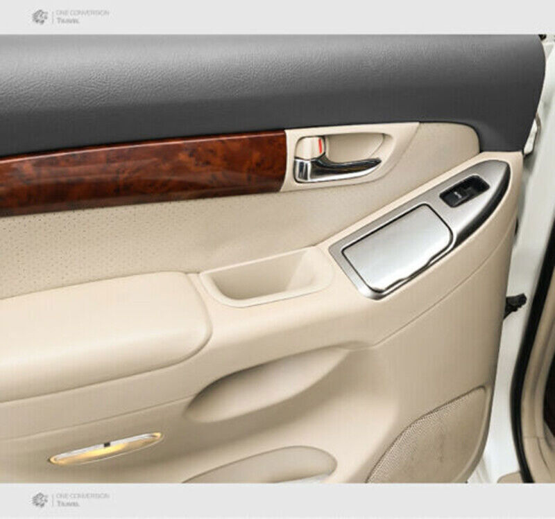 for Toyota Prado 2003-2009 Interior Door Handle Storage Box Organizer Tray Beige