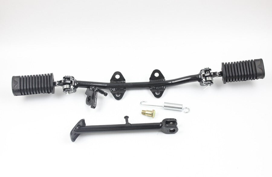 Footpegs Side Kick Stand For 10 for Honda Z50 Z50A Z50J Z50R for Mini Trail Monkey Bike