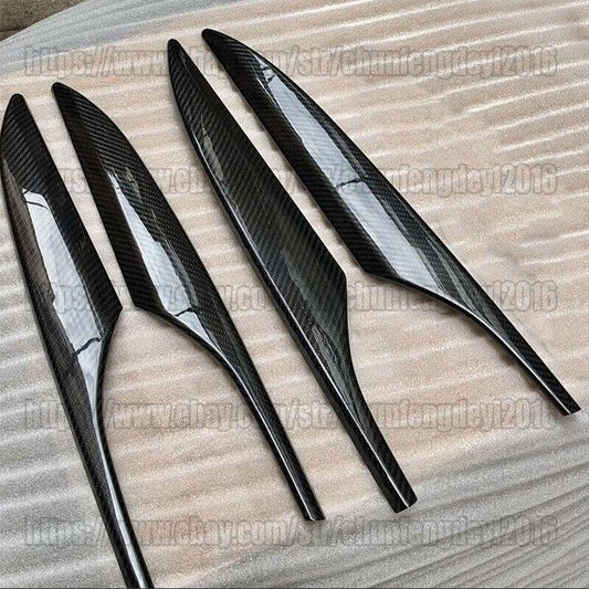 Carbon Fiber ABS Interior Door Panel Cover Trim 4PCS for Cadillac ATS 2013-2019