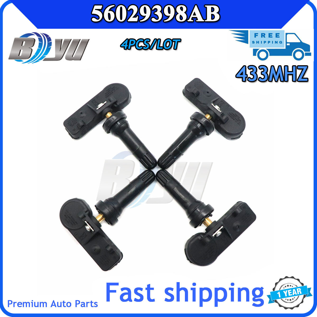 Suitable for Chrysler , for Dodge , for Jeep for Ram 4-piece TPMS new tire pressure sensor 56029398AB- v