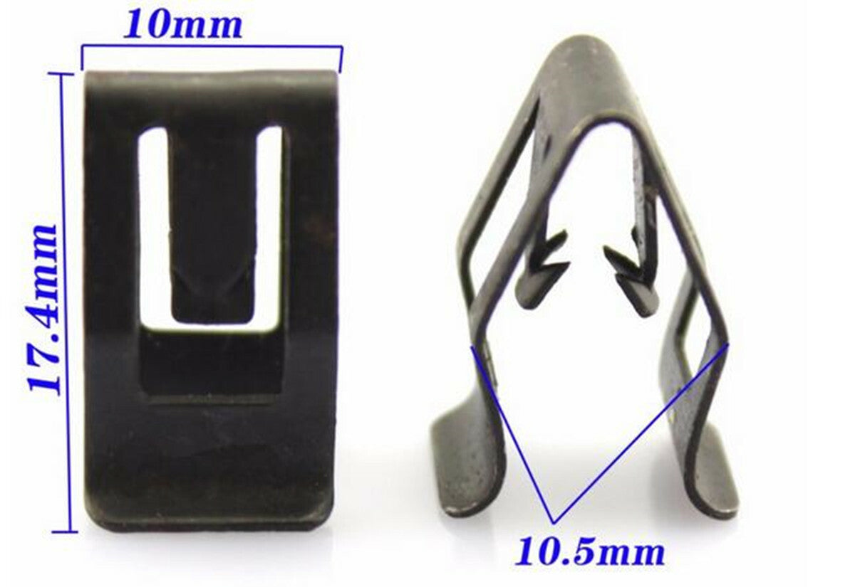50x Auto Car Front Interior Console Dash Dashboard Trim Metal Retainer Clips