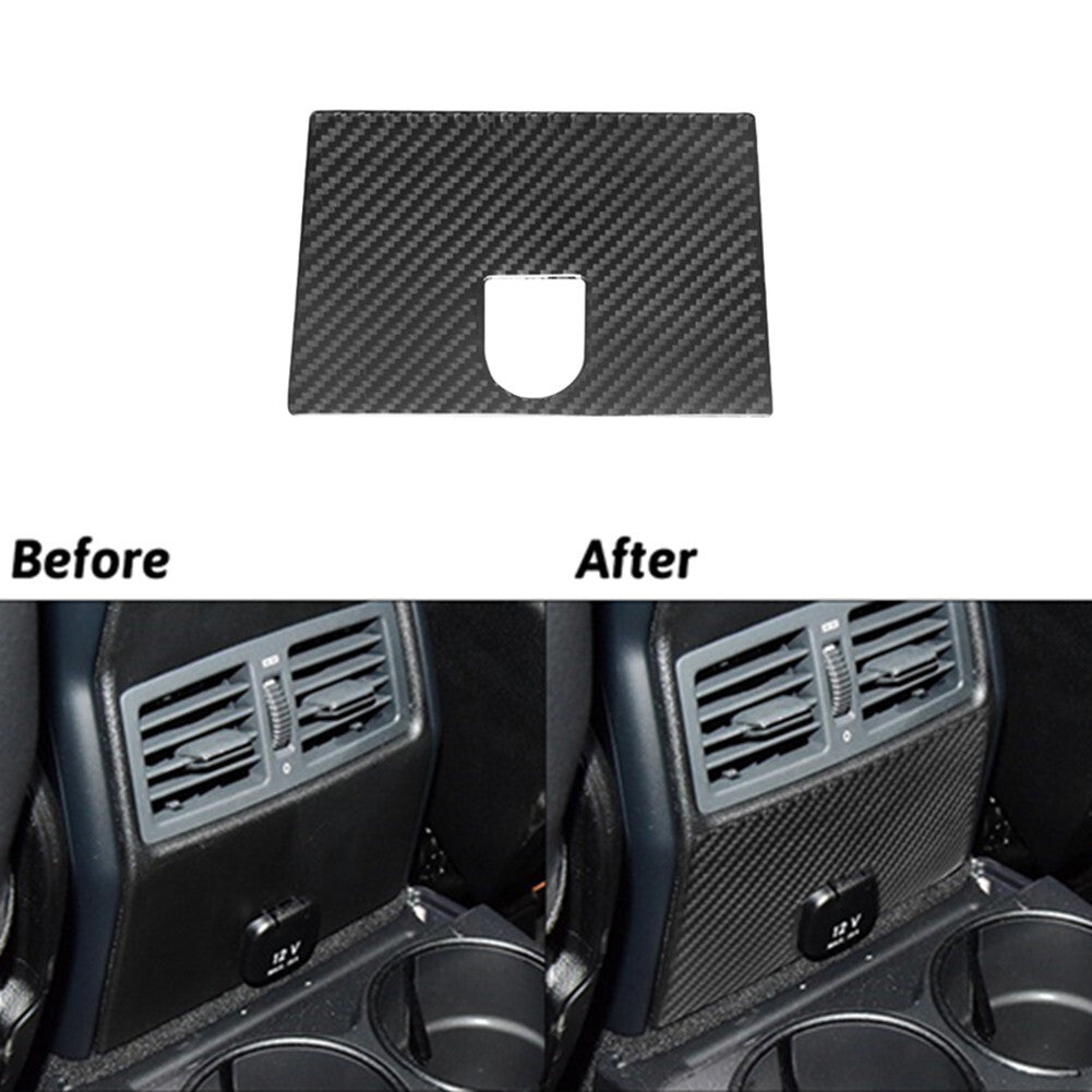 3Pcs Carbon Fiber Climate Control Console Cover Trim For Fiesta 2011-2015 v