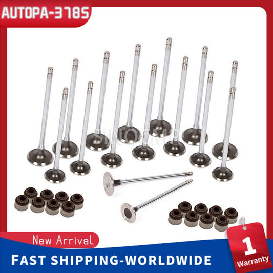 Intake Exhaust Valves w/ Seals Fit 06-11 for Honda for Civic 1.8 SOHC R18A1 R18A4 NEW