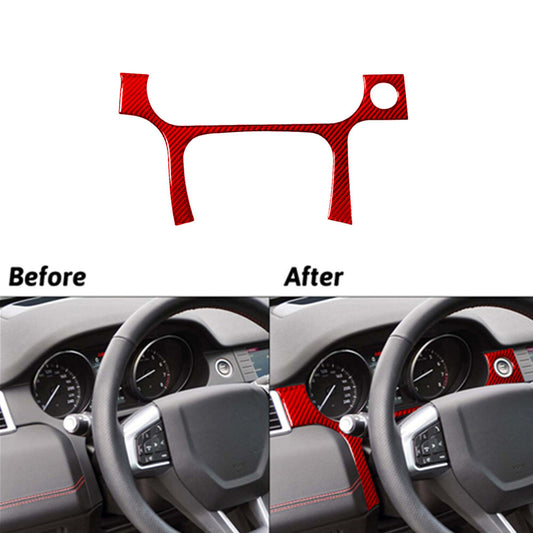 Red Carbon Fiber Front Speedometer Cover Trim For Discovery Sport 2015-2019