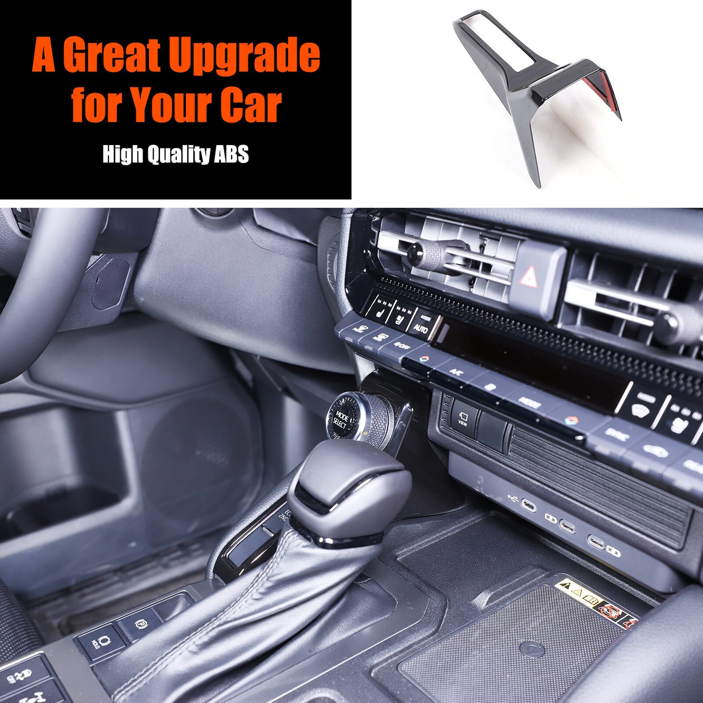 Driving mode selector box for Land Cruiser Prado 2024-2025 Gloss Black - n