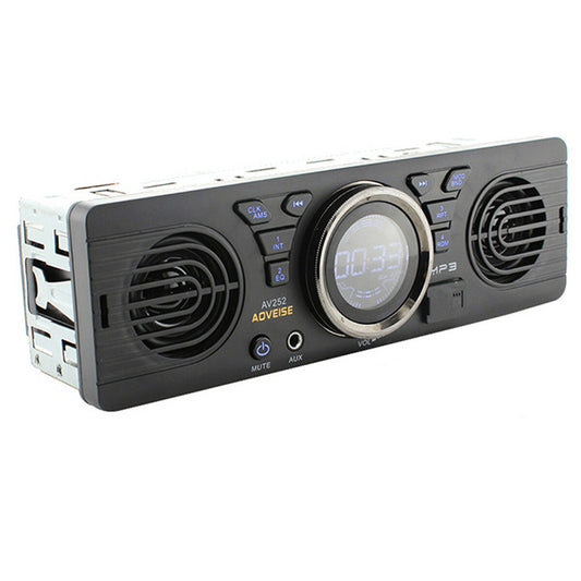 1Din Car FM Stereo Radio MP3 Audio Player Dual Speaker Bluetooth LCD USB SD AUX