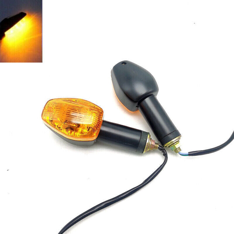 2-Pack Motorcycle Turn Signal Indicators and Bicycle Front and Rear Turn Signal Lights (Amber) n