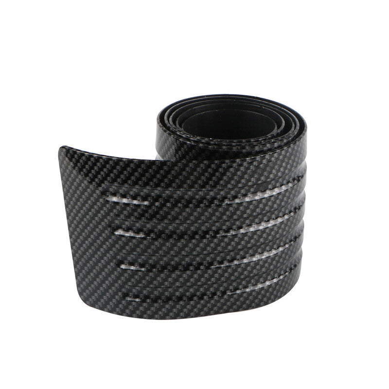 90cm Car Carbon Fiber Rear Trunk Mat, Anti-collision Protective Mat, Rubber Protective Cover - n
