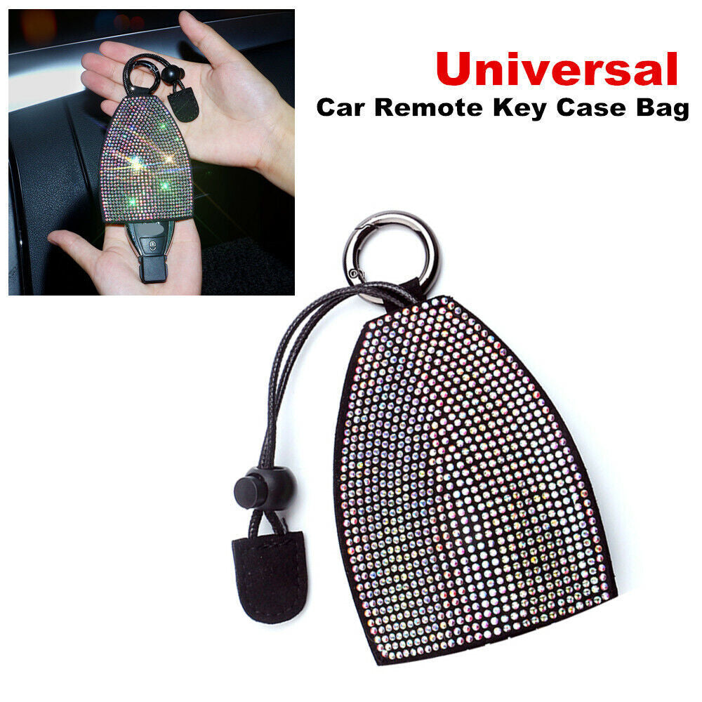 Drill Diamond Car Keychain Protective Case, Remote Control Wallet Holder, Sparkling Bag Protective Cover - Universal n
