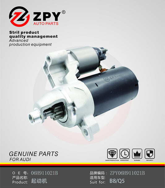 ZPY for Audi A4 A5 S5 A6 Q5 1.8T 2.0T CAE CDN CJEB Engine Ignition Starter Motor