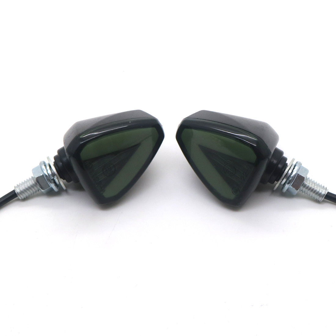 Black Motorcycle LED Arrow Amber Lamp Rear Turn Signal Brake lights Indicators Q