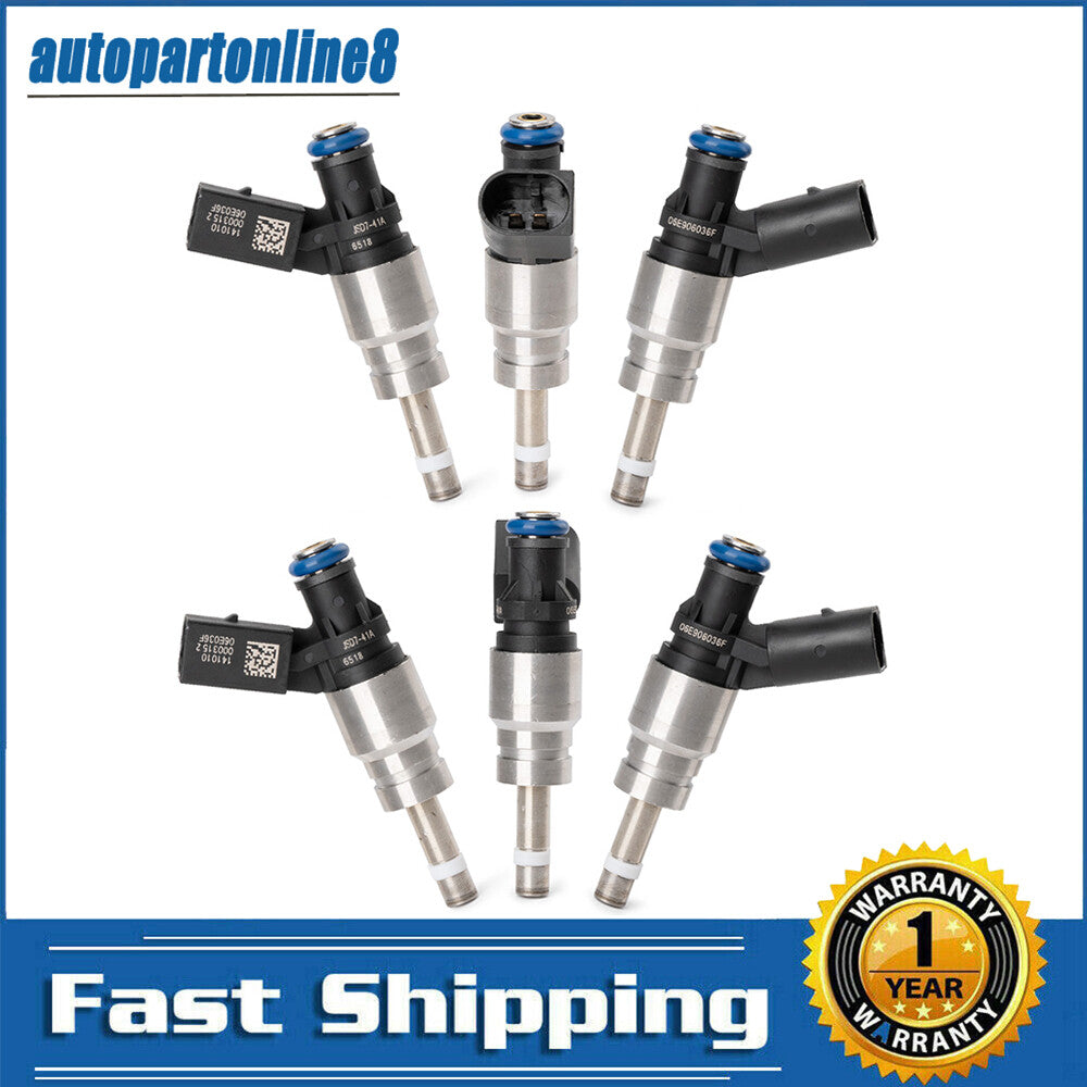 6PCS Fuel Injector 079906036C For 2008-2011 for Audi for A4 for A5 for A6 Q5 3.2L V6 06E906036E