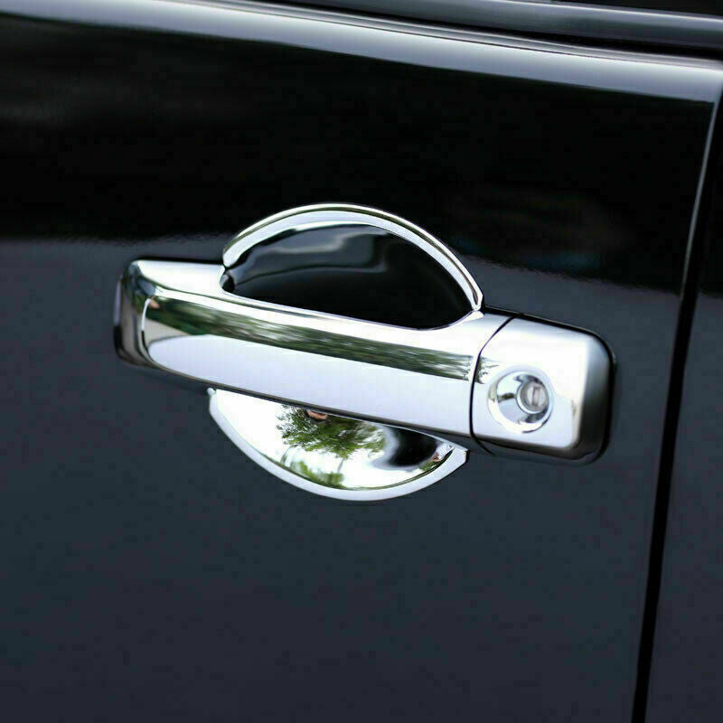 2P Chrome ABS Car OutSide Door Bowl Cover Trim for Toyota FJ Cruiser 2007-2014