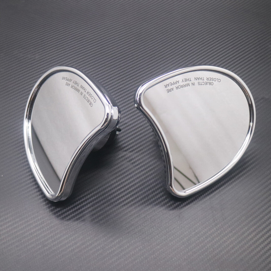 Chrome Batwing Fairing Mount Mirror for Harley Touring Electra Glide 2014-2016 Q