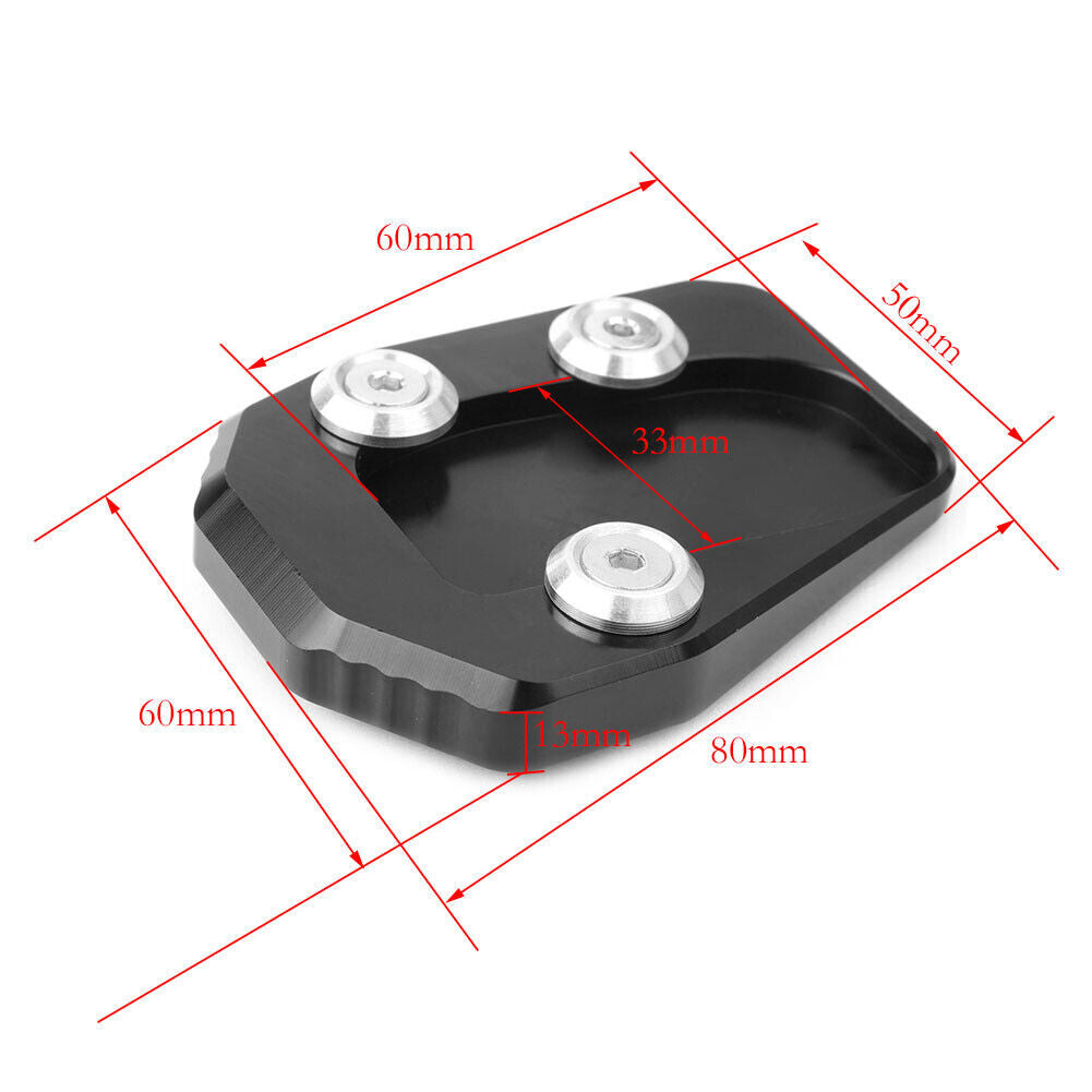 Side Kickstand Foot Stand Extension Plate Pad for Yamaha MT-09 2013-2014 2015 Q