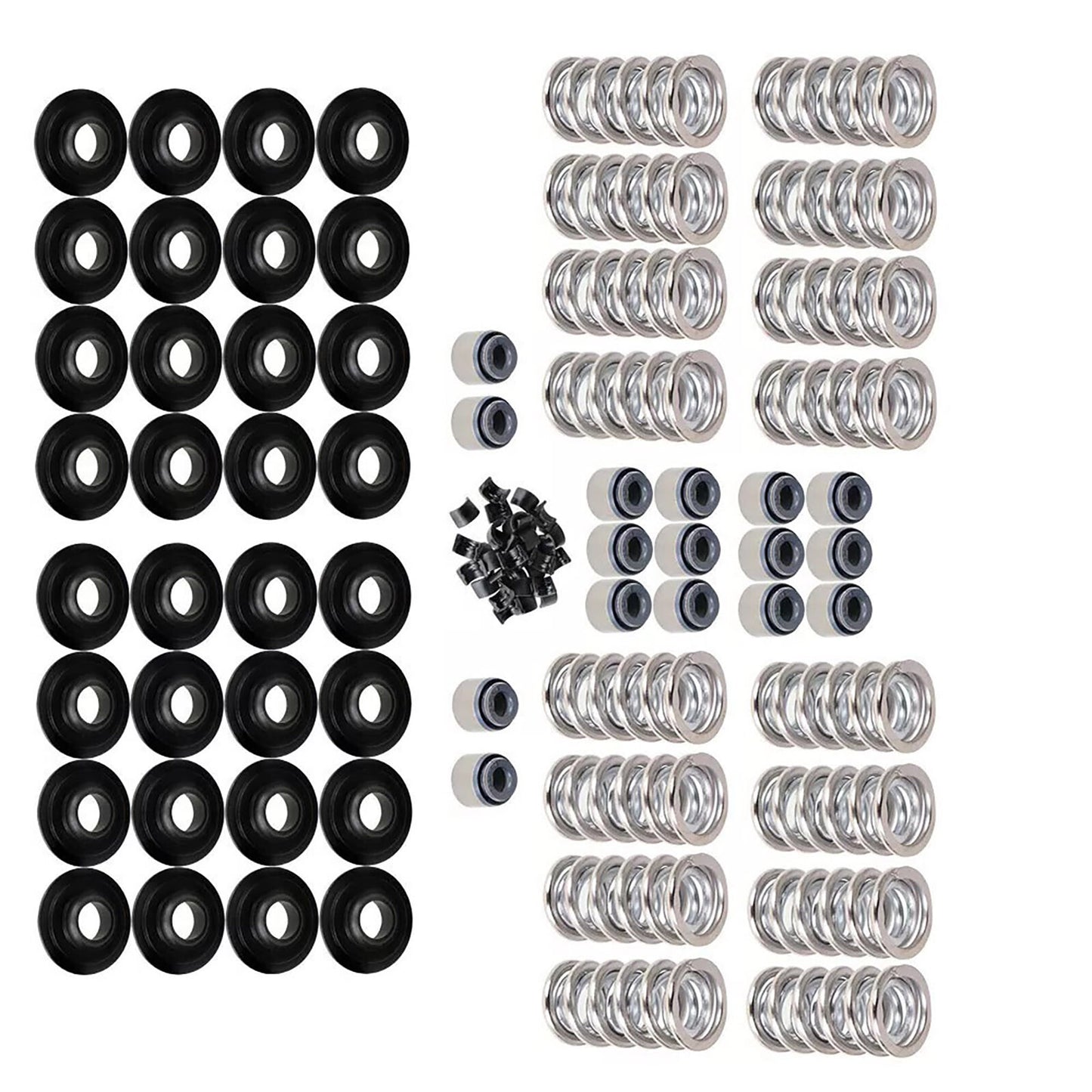 16Set Dual Valve Spring Steel Retainers For LS .660 4.8 5.3 6.0 LS1/LS2/3 SK001