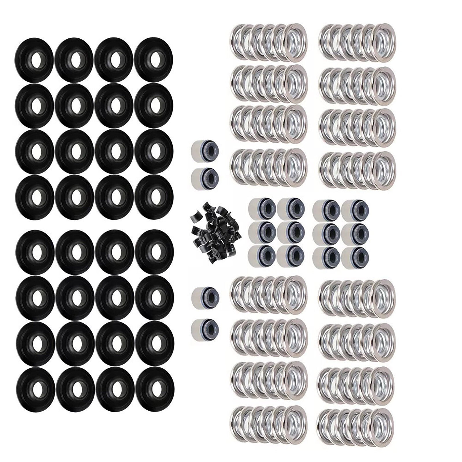 16Set Dual Valve Spring Steel Retainers For LS .660 4.8 5.3 6.0 LS1/LS2/3 SK001