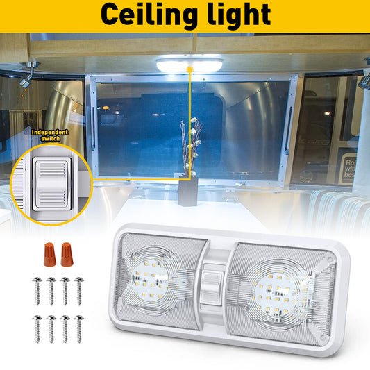 New RV 48 LED 12V CEILING FIXTURE 3D ARCHITECTURE RV MARINE- v